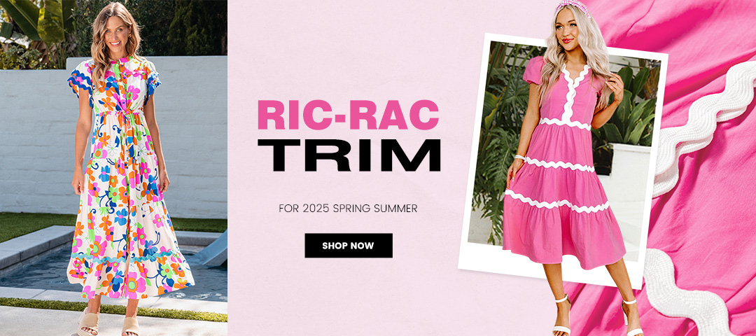 Acabado Ric-rac para primavera verano 2025
