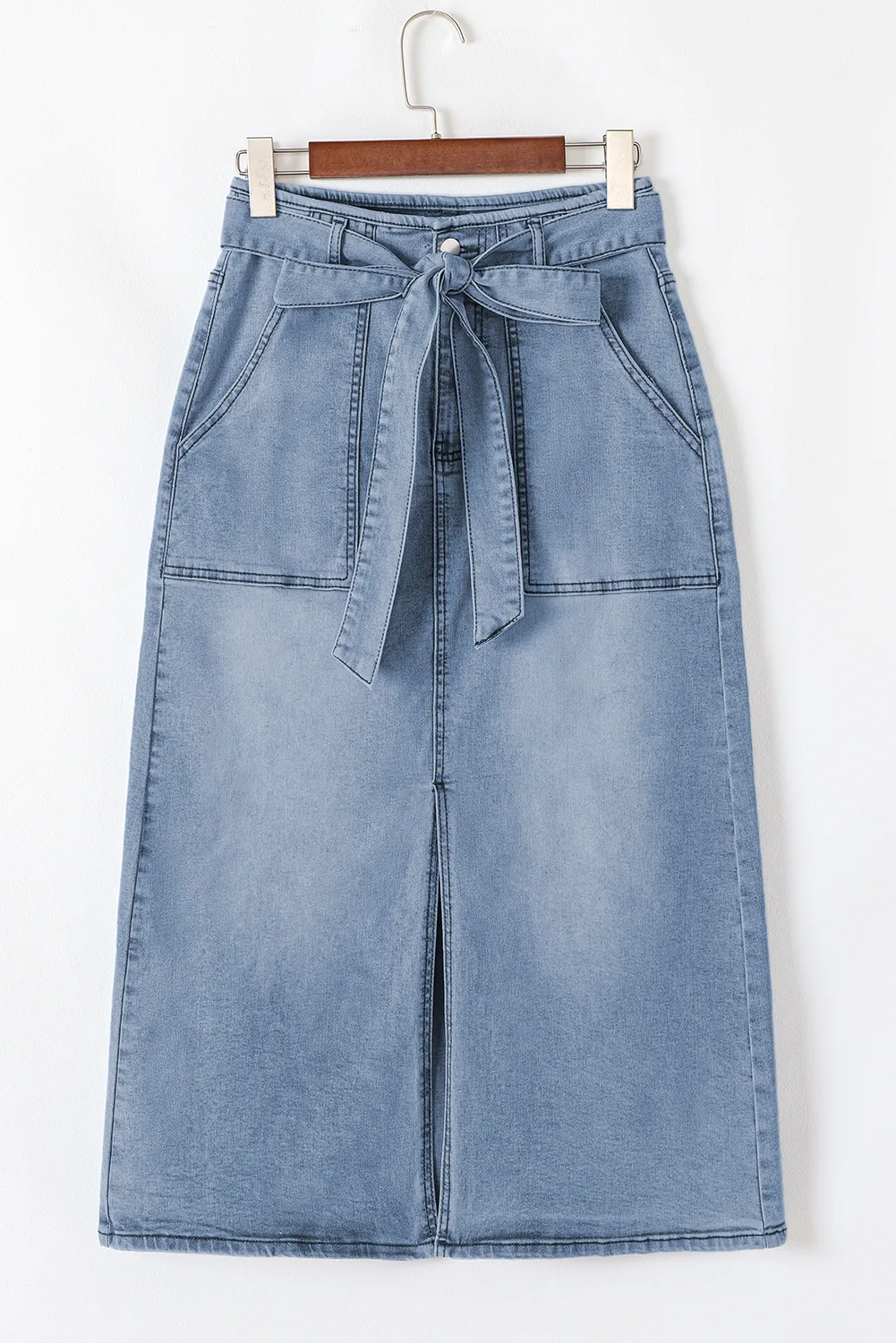 elegant jean skirt