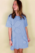 Mini-robe à manches courtes