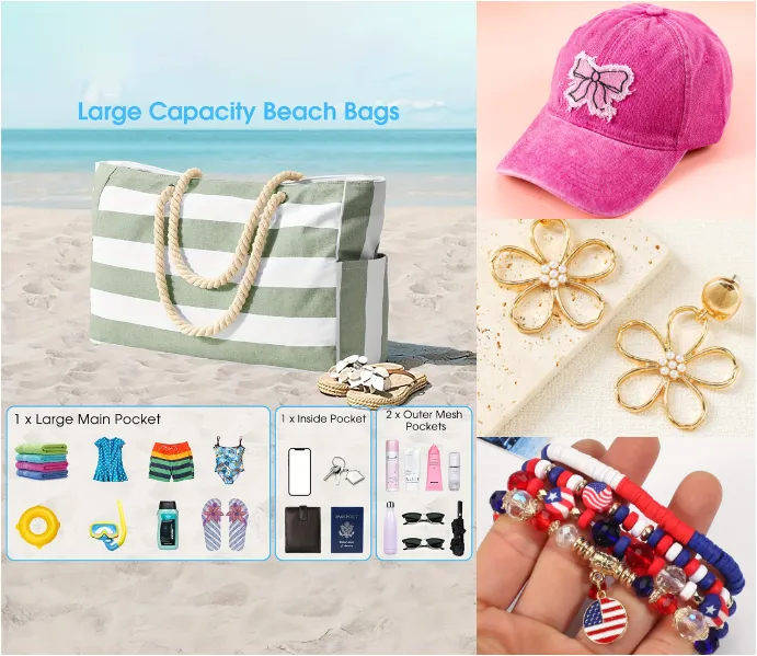 accessoires de vacances d'été pour femmes