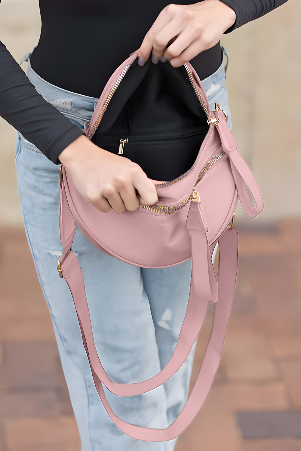 ●PINK PINEAPPLE● DOT MESH RING SLING BAG (2色) ドットメッシュリングスリングバッグ - PINK PINEAPPLE | 60