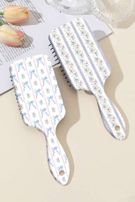 Island Blau Blumenschleifendruck Großer Paddel-Luftkissenkamm BH061119-P104