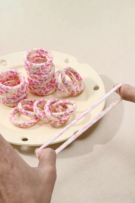 Vaaleanpunainen 1-osainen flamingo-hiuslenkki