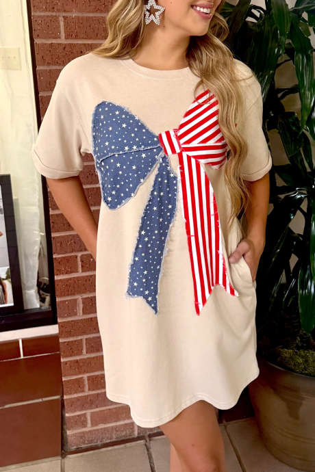 Parchment All American Cutie -rusettipaitamekko