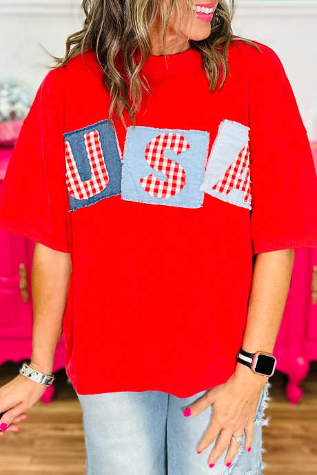 Fiery Red FEELS LIKE FREEDOM TOP