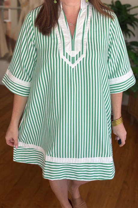 グリーンストライプ コレクション/ドレス/製品/一日中楽しめるブルーのドレス?variant=47879979729147