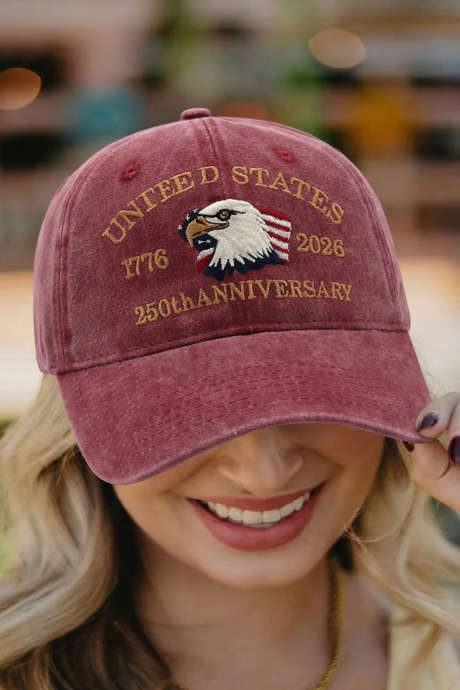 Mineral Red Camouflage United States 250th Anniversary Hat BH043676-P303