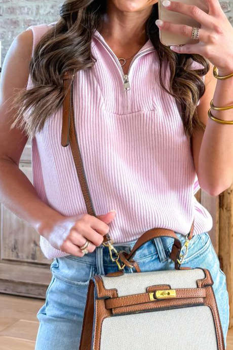 Orchid Bouquet Lilac Dreams Quarter-Zip Vest