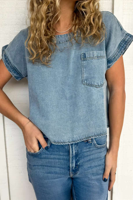 Dusk Blue The Joanna Top