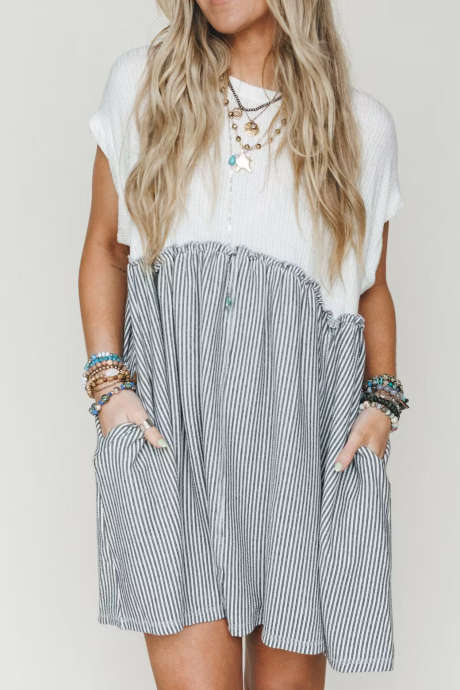 White The Nest No Fuss Babydoll Dress