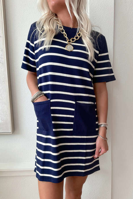 Blue Stripe Kaci Dress