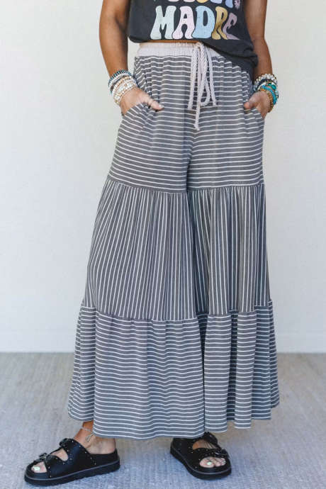 Gray Stripe The Nest Forever Mine Striped Pants