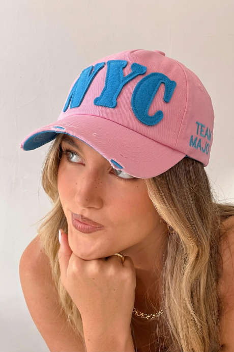Bonbon Bold NYC Patched TEAM MAJOR Embroidered Baseball Cap BH043787-P3010