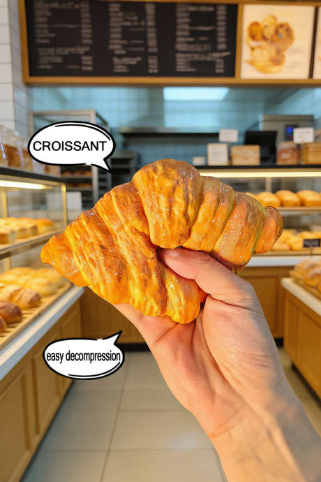 Vitality Appelsin Croissantbrød Simuleringsmodellering Stresslindrende Leketøy