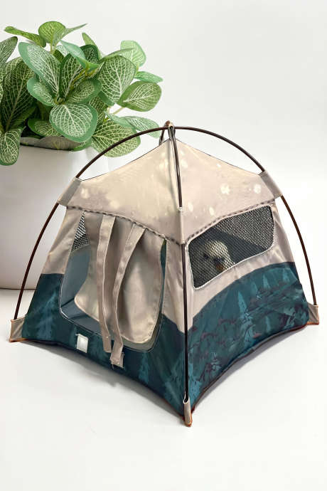 Pergament Miniatyr Dukke Telt Camping Leketøy Dekorative Tilbehør