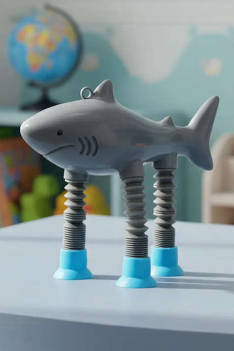 Giocattolo antistress Baby Shark Pop Tubes grigio scuro BH052134-P2011