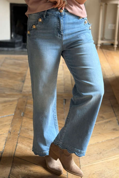 Myosotis Wavy hem jeans
