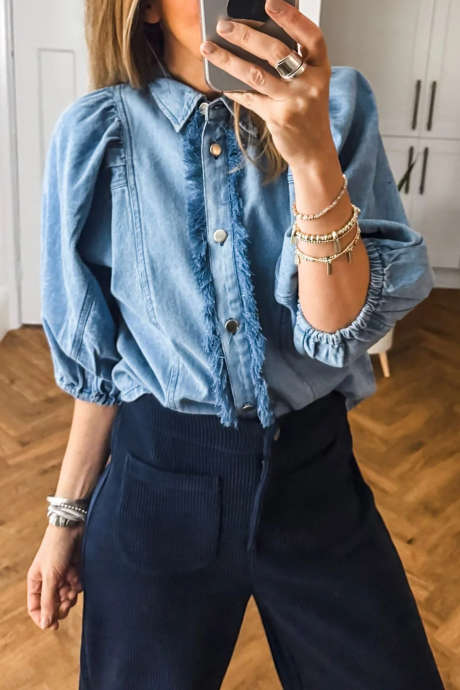 Beau Blue Saint Tropez Othilde Shirt PREMIUM BRAND