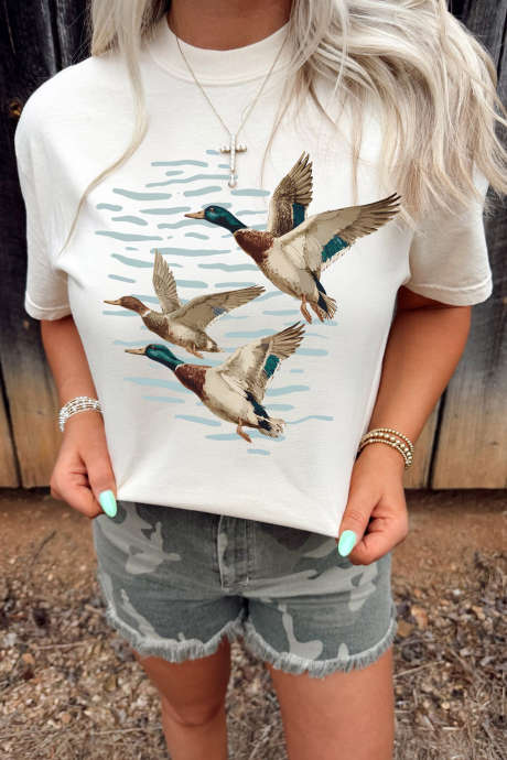 Witte Western Mallard Lake Graphic Casual T-shirt