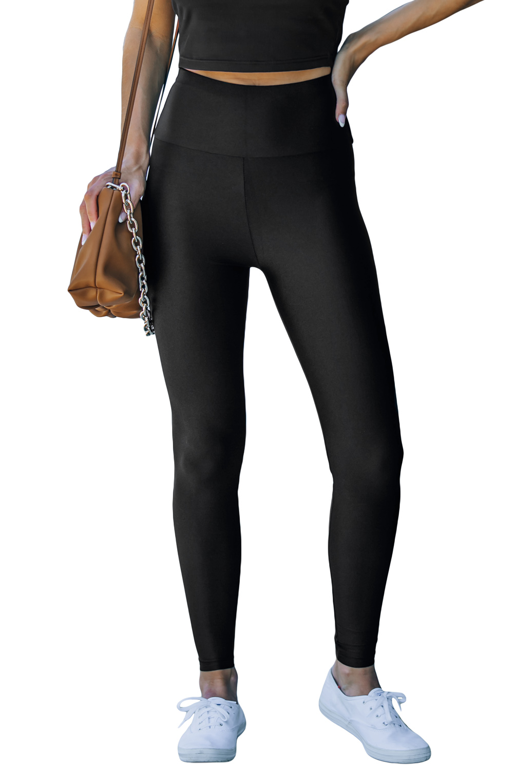 Dearlove Black High Rise Tight Leggings with Waist Cincher view 21