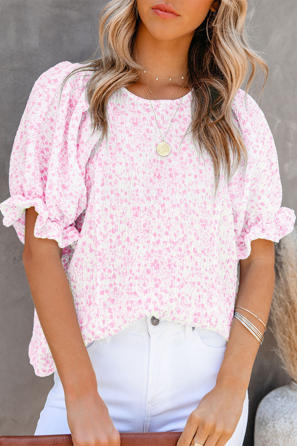 Crimson Pink Delight Sleeveless Blouse main image 1