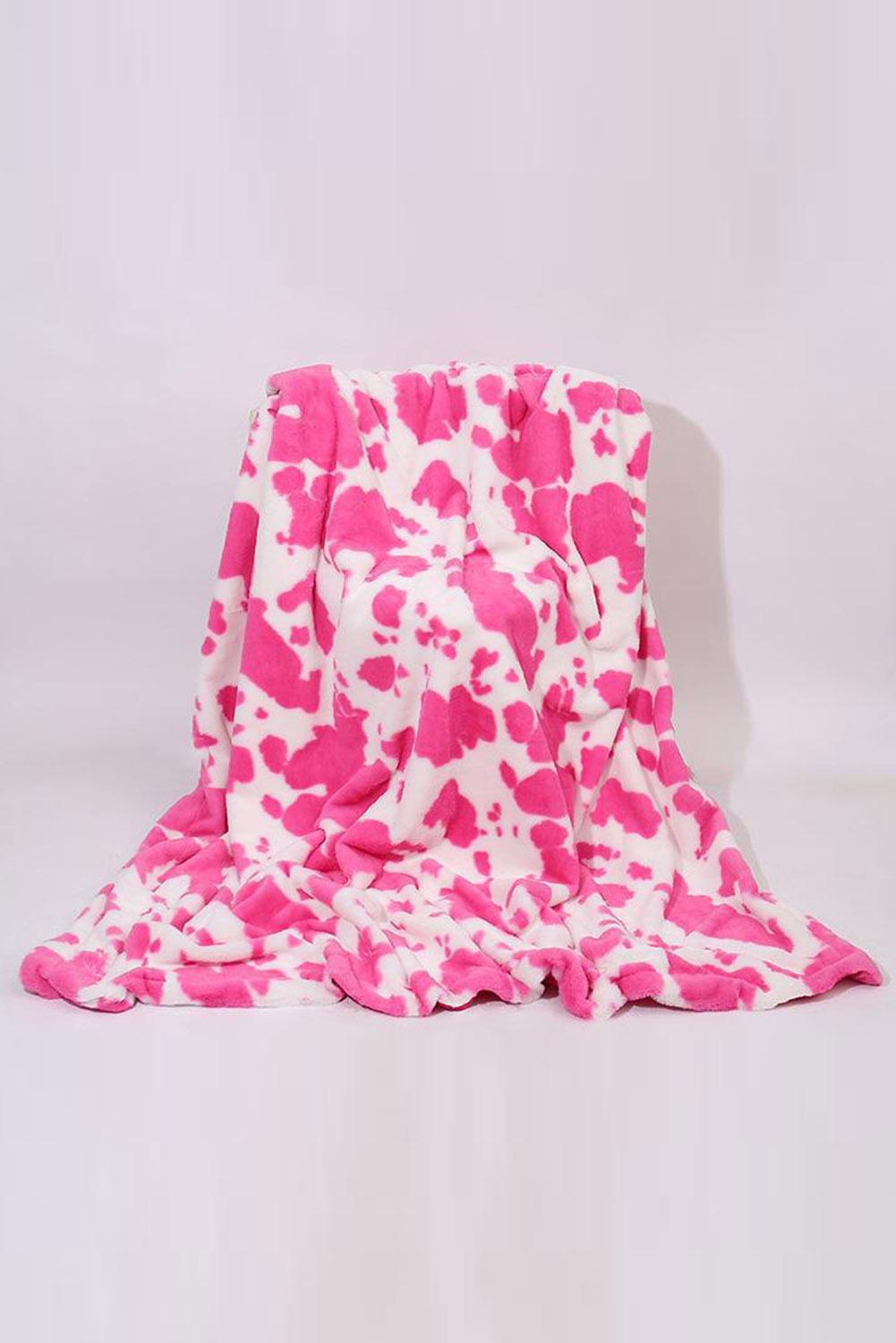 Coffee Pink Pattern Print Hooded Blanket