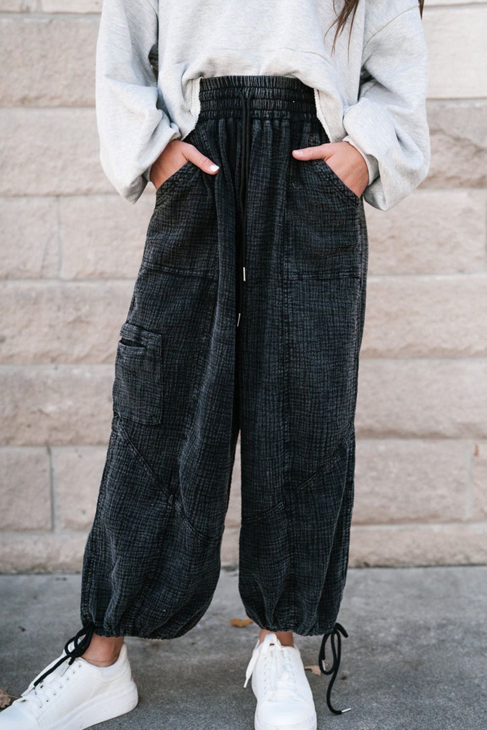 Mineral Wash Wide Leg Pants main image 1