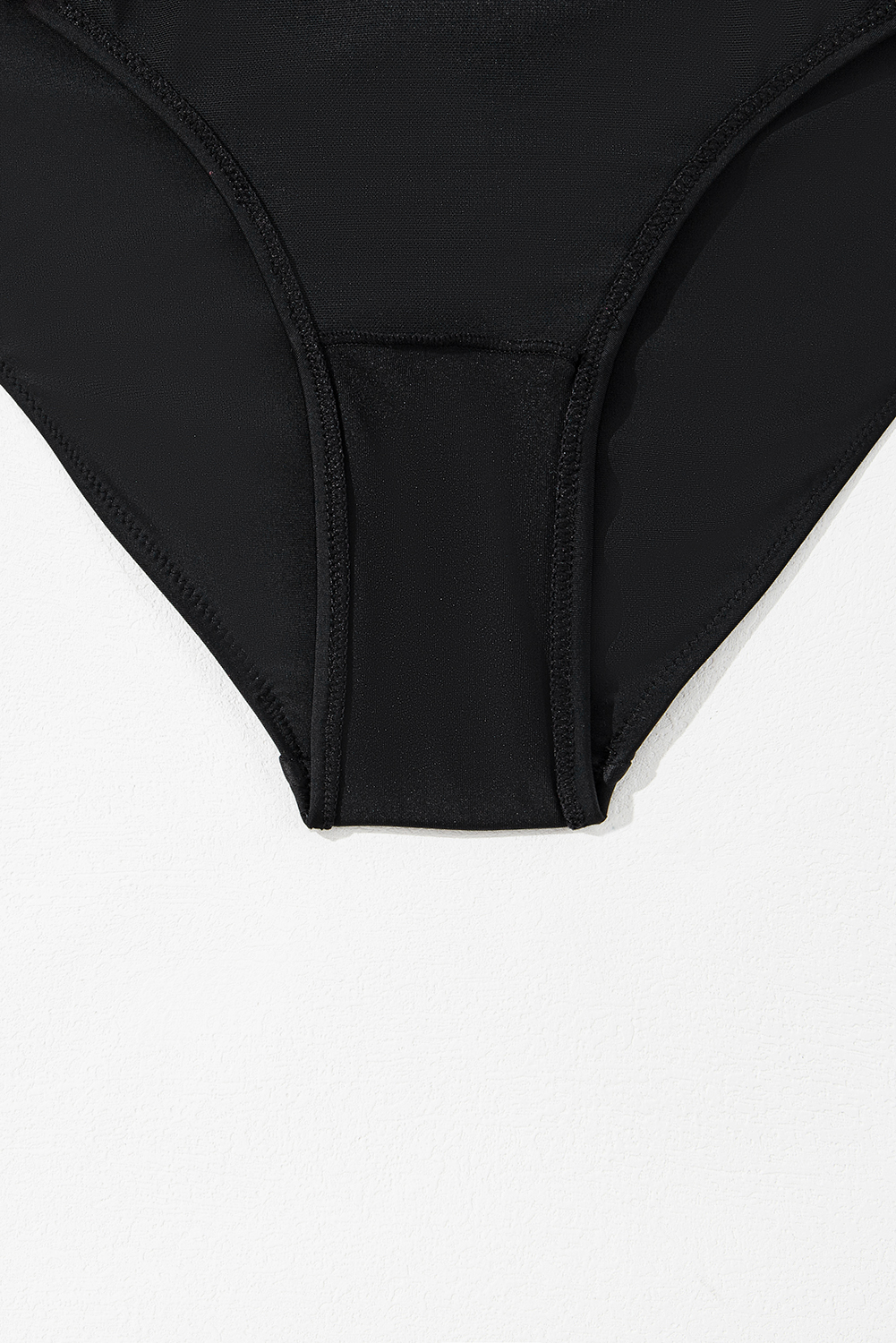 Rose Red Crossover Colorblock Cutout One Piece Swimsuit view 24