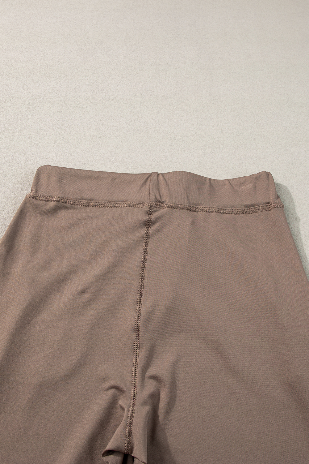 Dark Brown Drawstring Elastic Waistband Pocketed Joggers view 10