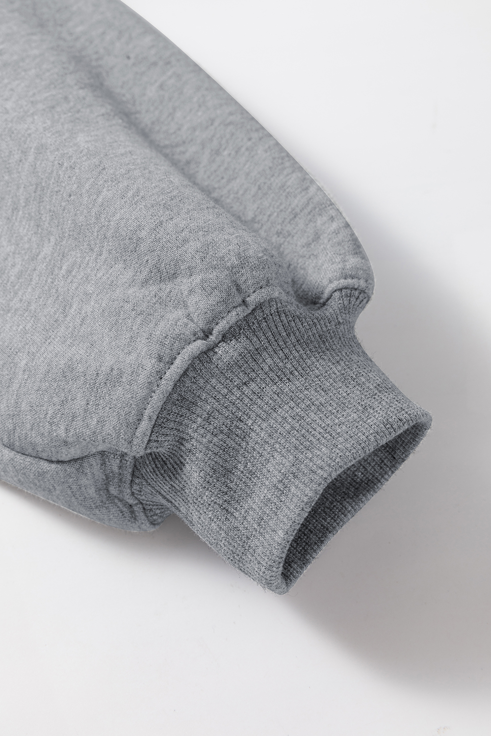 Gray Solid Drop Shoulder Hoodie and Joggers Activewear Set view 12