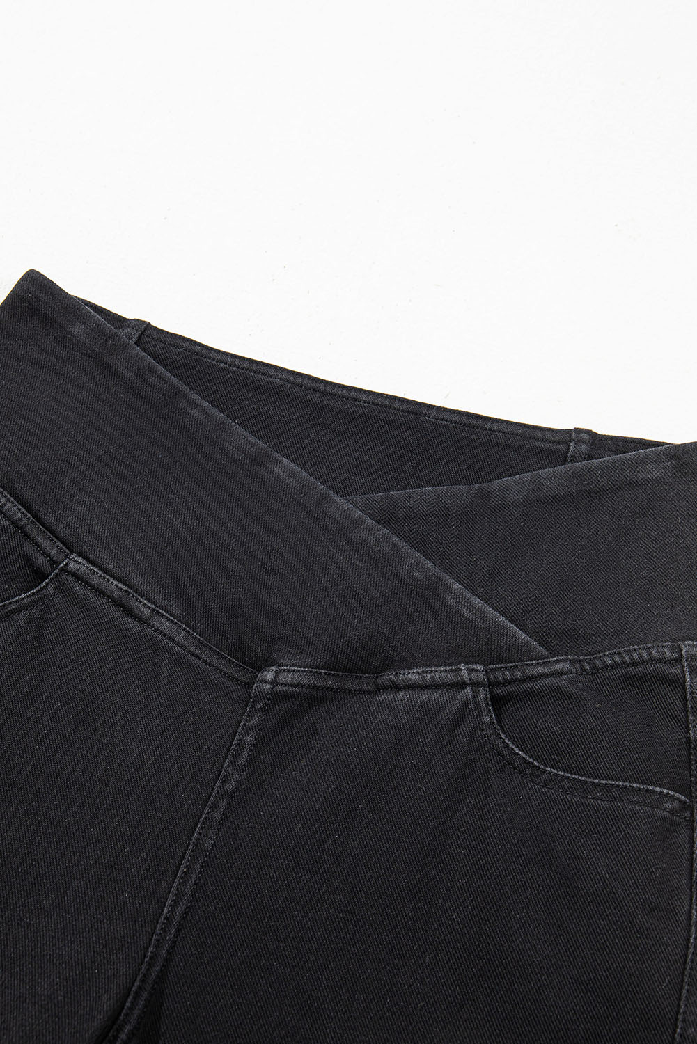 Black Arched Waist Stretchy Slim Fit Jeggings view 17
