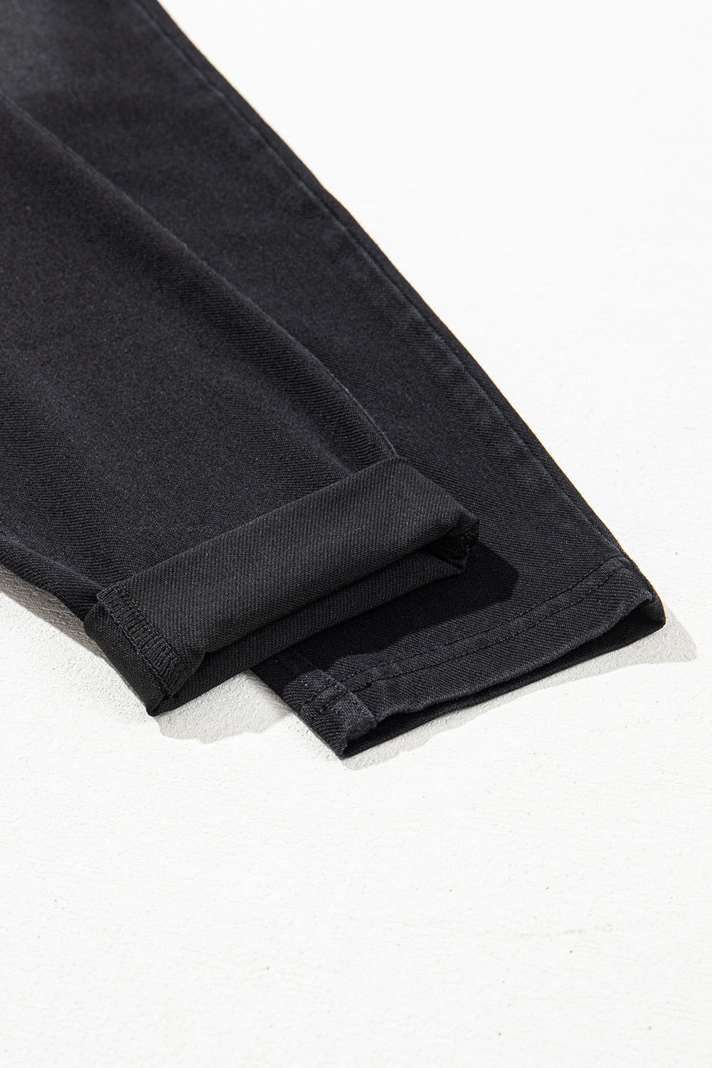 Black Arched Waist Stretchy Slim Fit Jeggings view 14