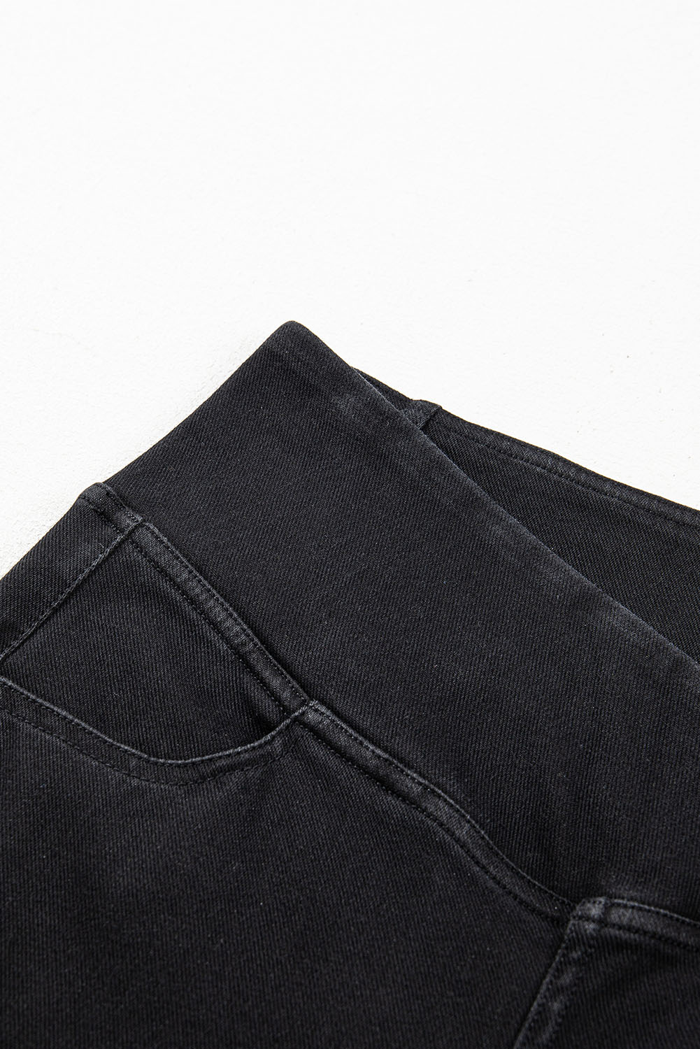 Black Arched Waist Stretchy Slim Fit Jeggings view 16