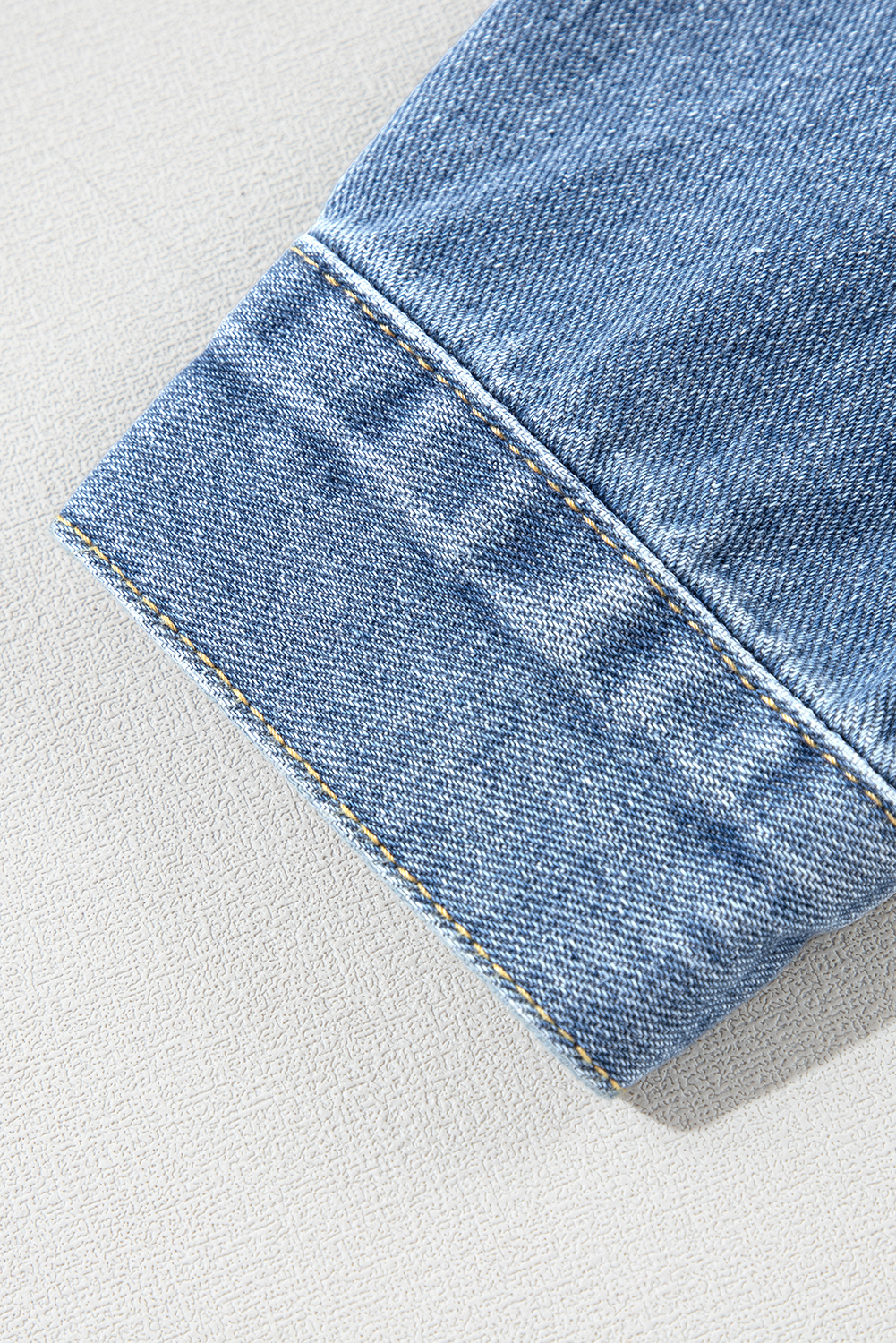 Wild Wind Washed Oversize Pocketed Denim Jacket view 19