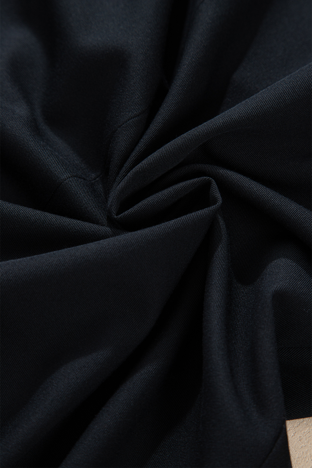 Black Lapel Flap Pocket Buttoned Blazer view 15