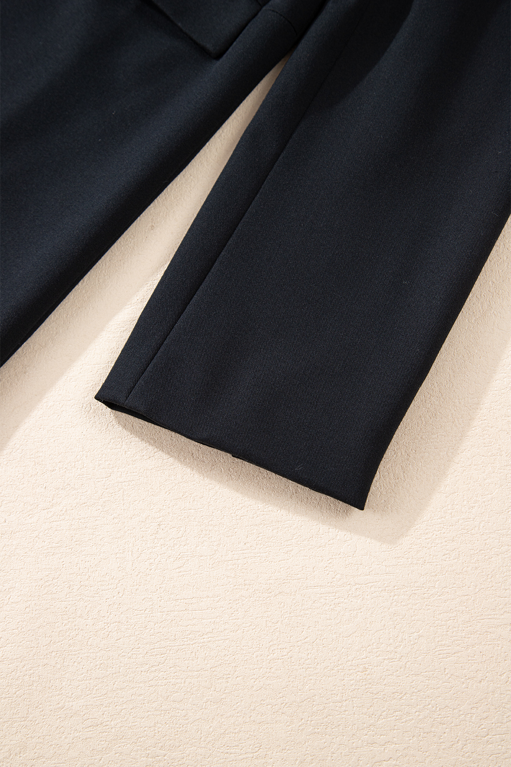 Black Lapel Flap Pocket Buttoned Blazer view 10