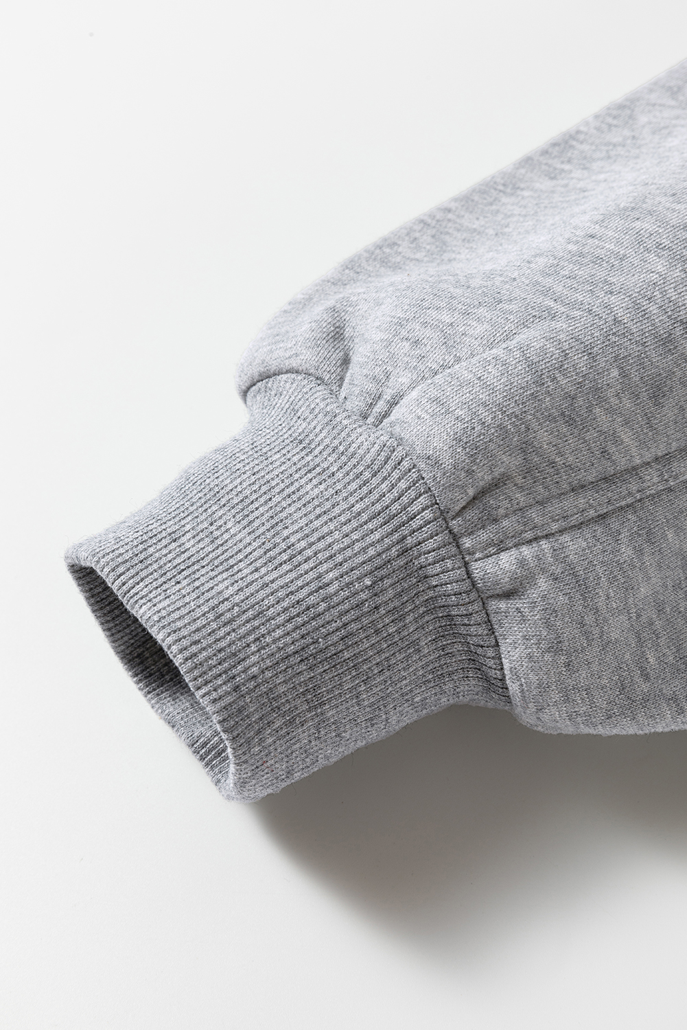 Gray Solid Exposed Seams Hoodie and Joggers Activewear Set view 15