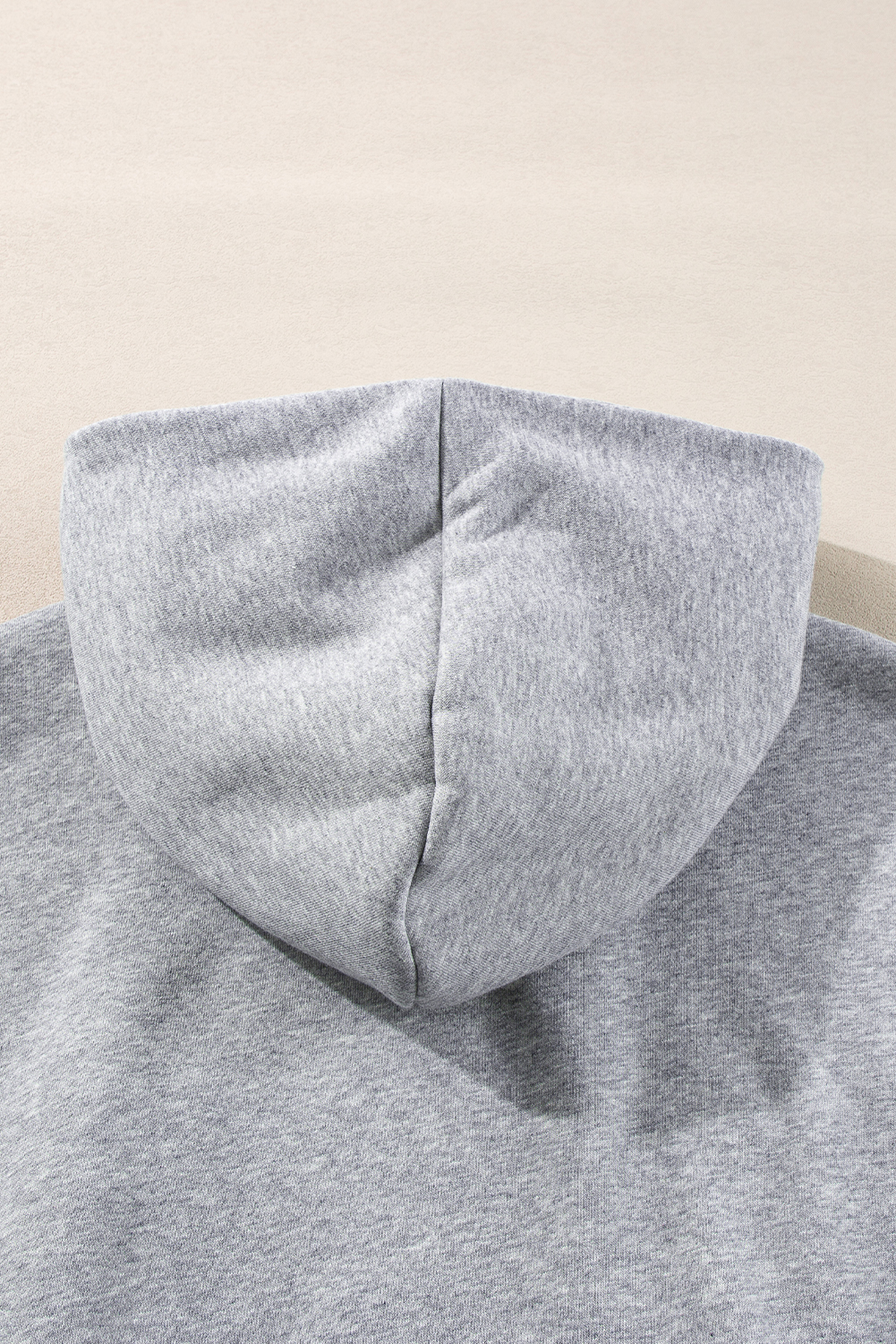 Gray Solid Exposed Seams Hoodie and Joggers Activewear Set view 19