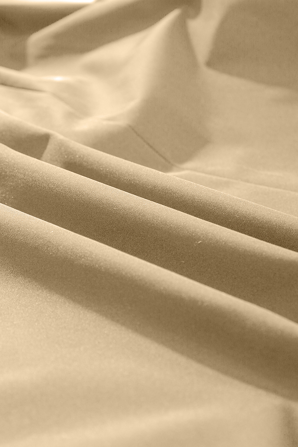 Pale Khaki Solid Color Lapel Collar Waist Tie Wind Coat view 17