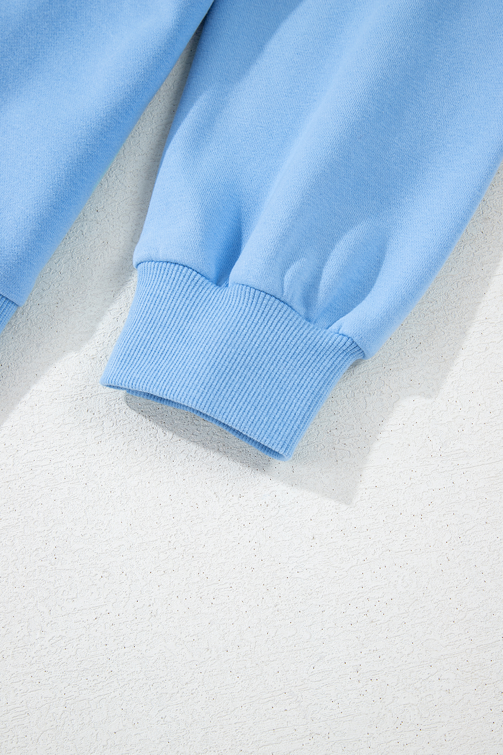 Beau Blue Accent Pullover and Shorts Two Piece Casual Set