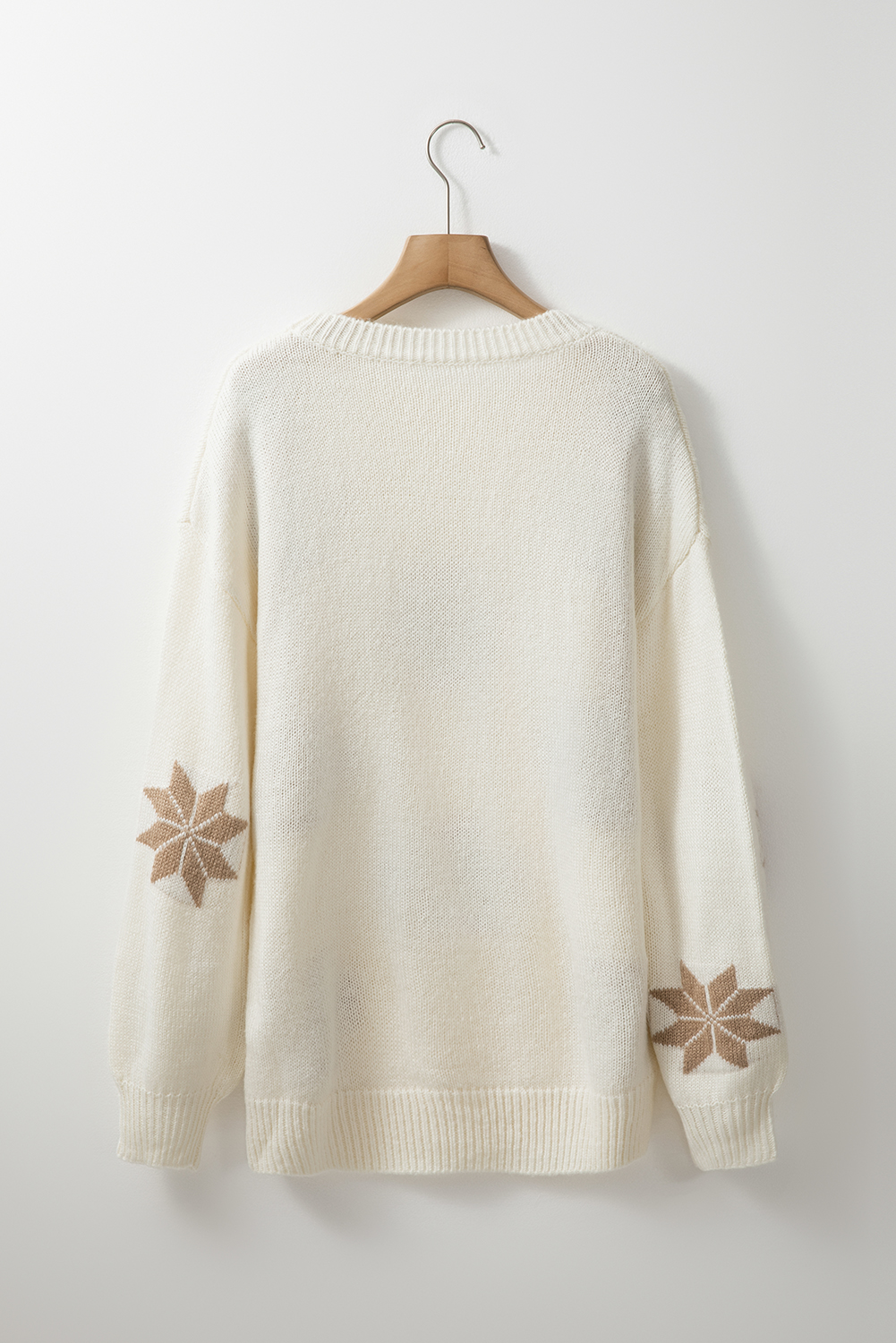 White Snowflake Christmas Tunic Sweater view 12