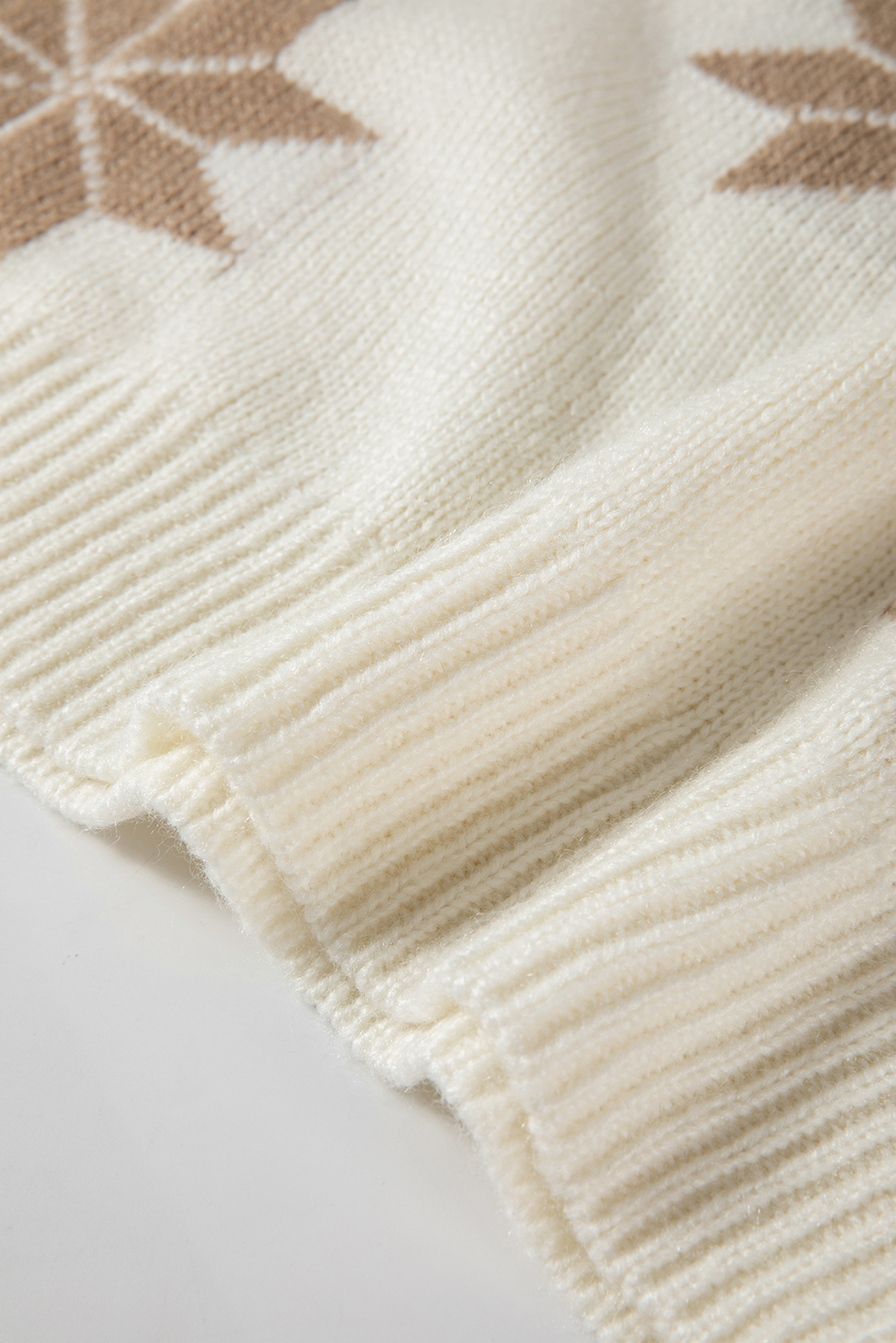 White Snowflake Christmas Tunic Sweater view 20