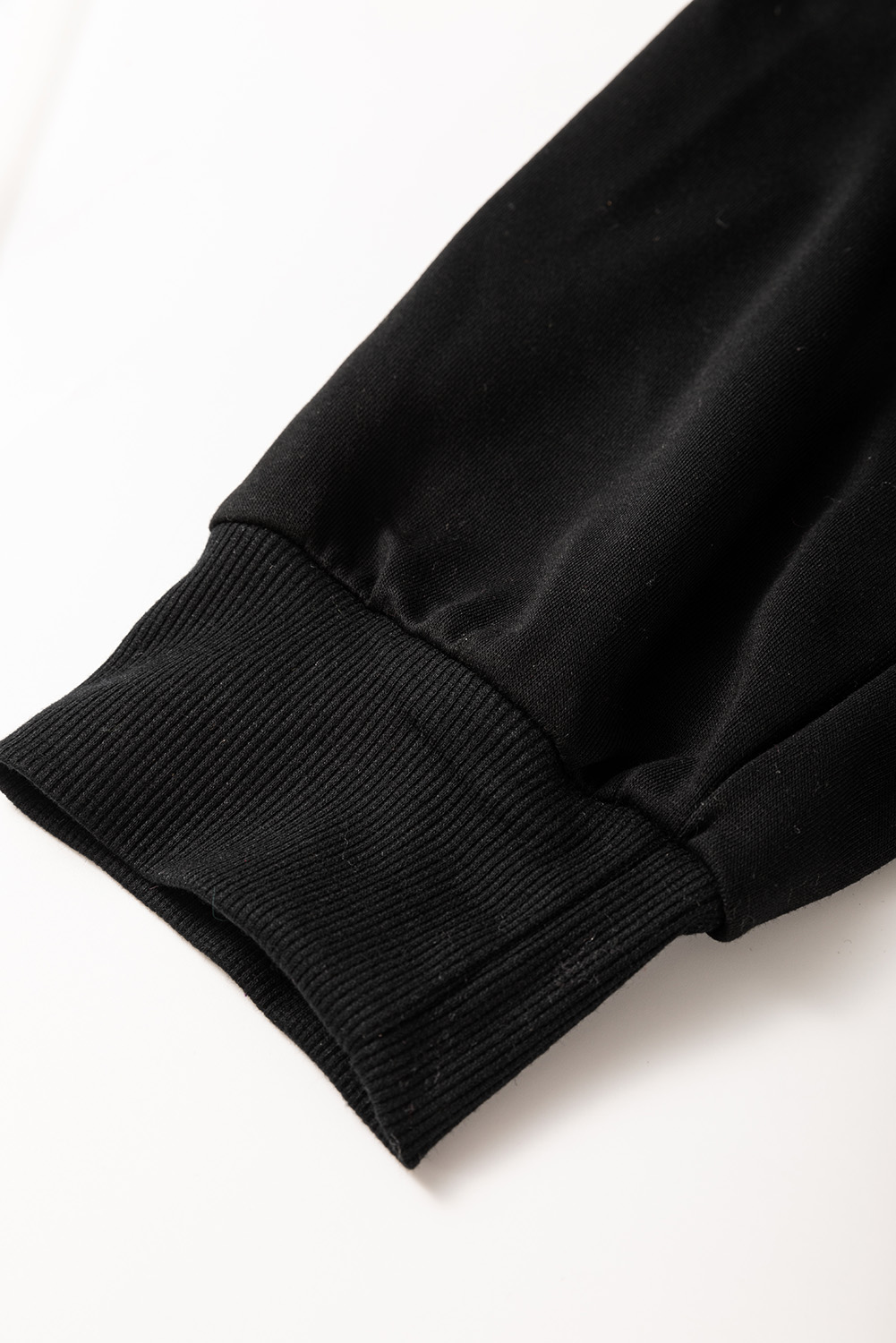 Black Zipper Flutter Sleeve Drawstring Elastic Waistband Jumpsuit view 27