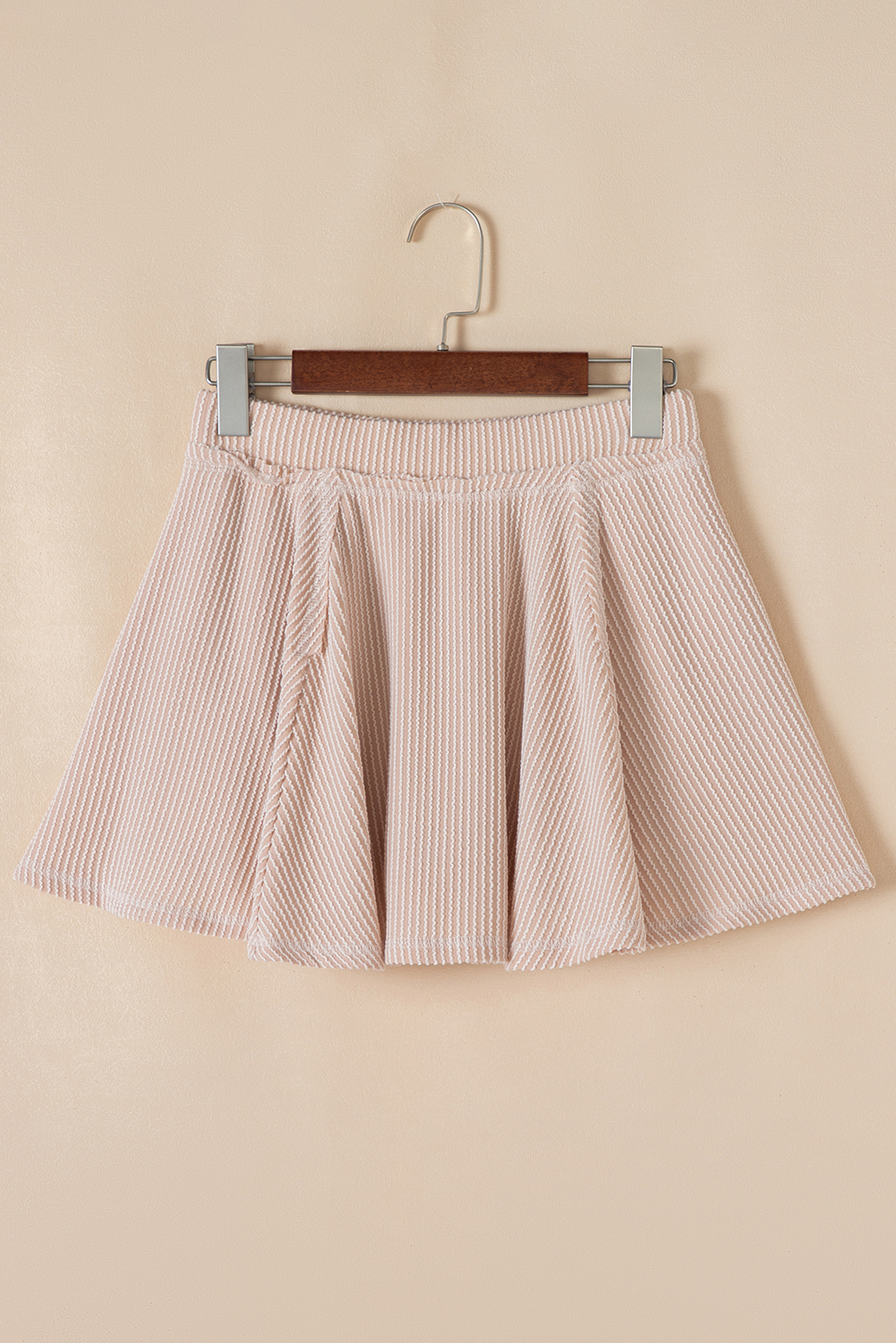 Jet Stream Corded Lantern Sleeve Top High Waist Ruffled Mini Skort Set
