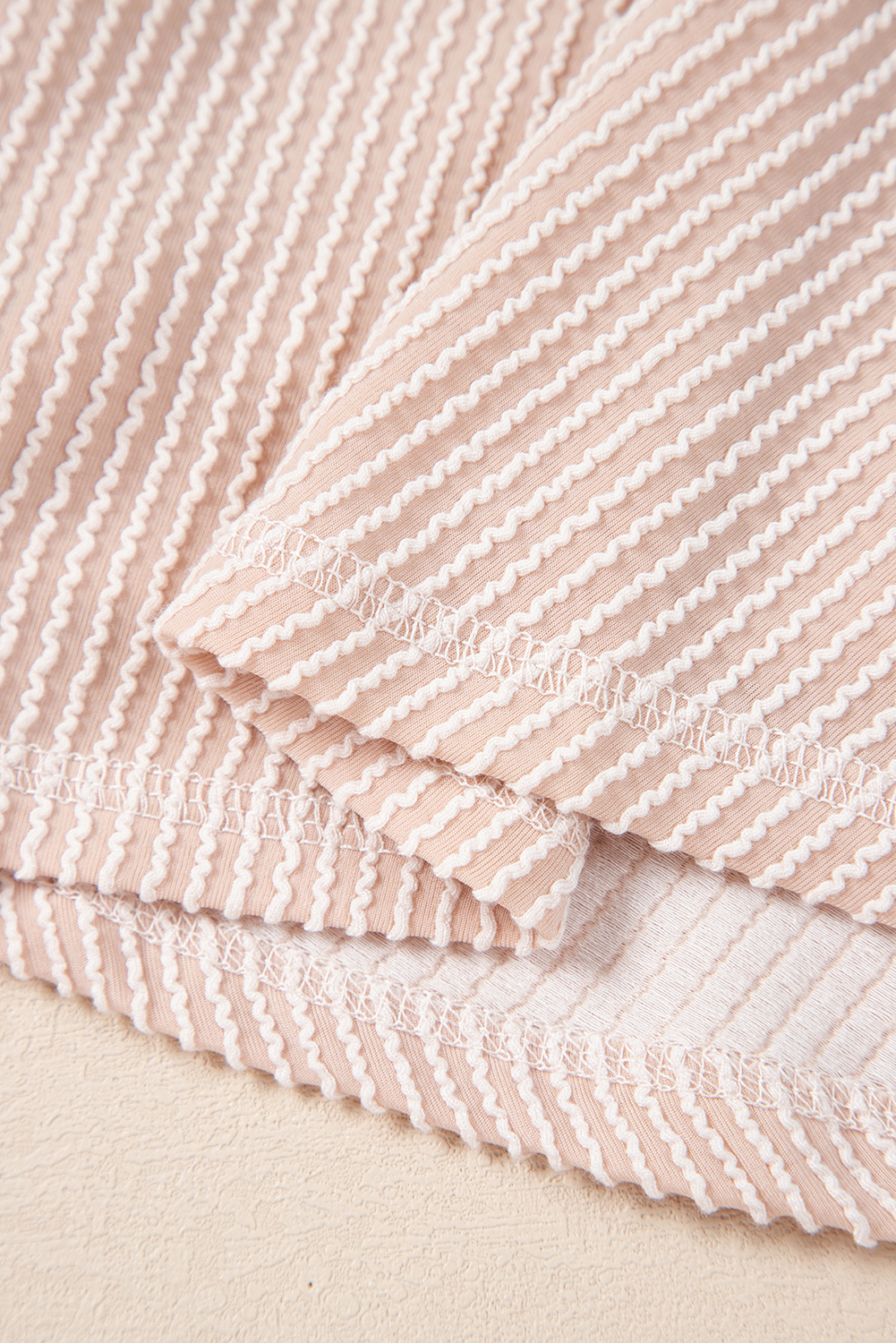 Jet Stream Corded Lantern Sleeve Top High Waist Ruffled Mini Skort Set