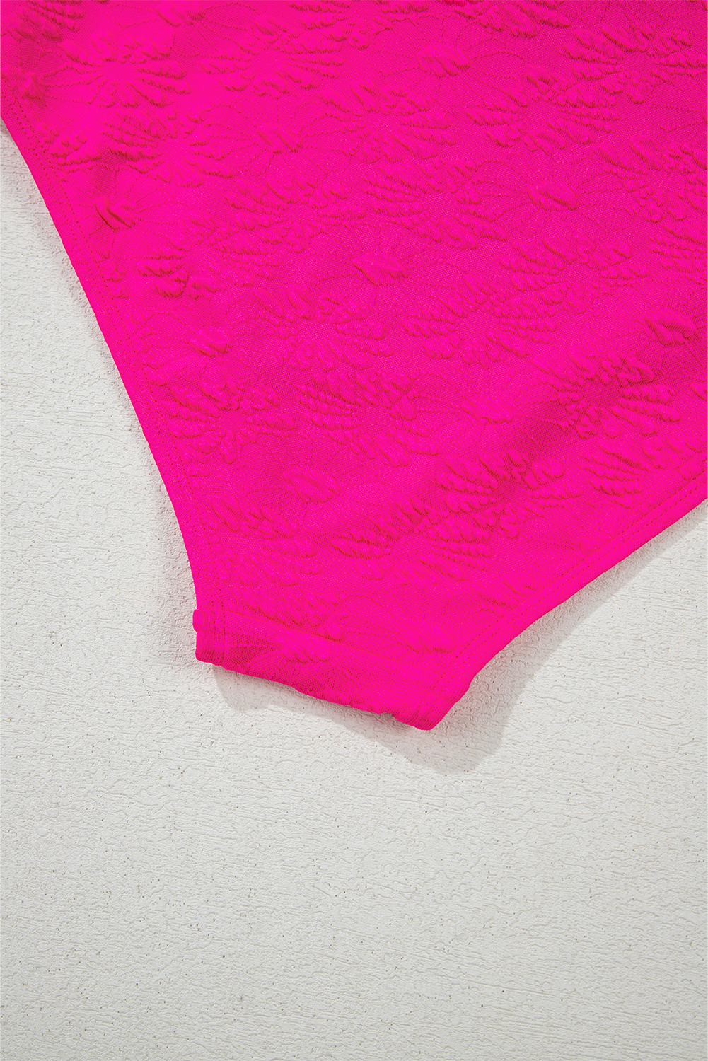Rose Red Gold Shell Decor Wire-free Knotted 2pcs Bikini Swimsuit view 20