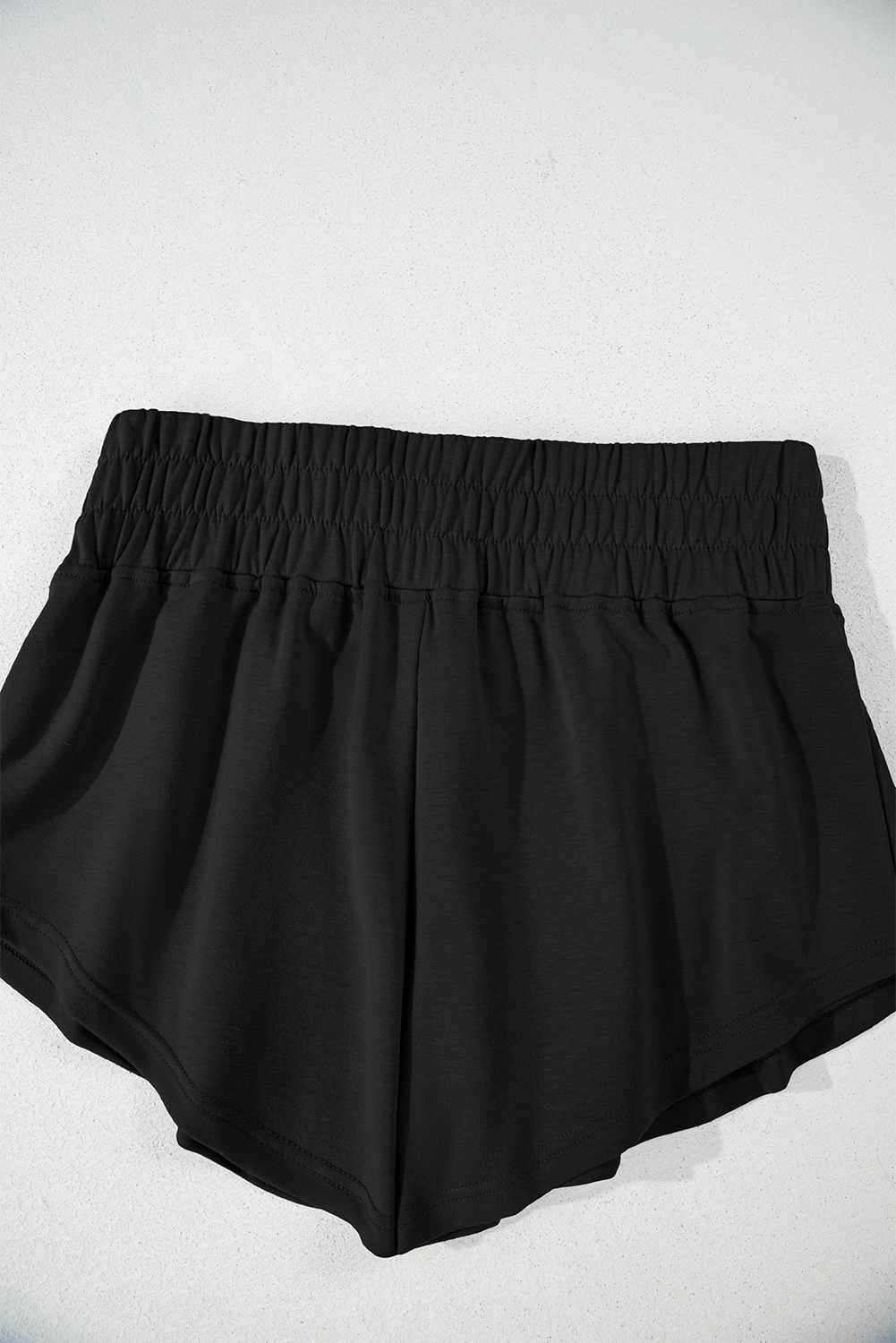 Black 2pcs Cropped Tee and Ruffle High Waist Skort Set