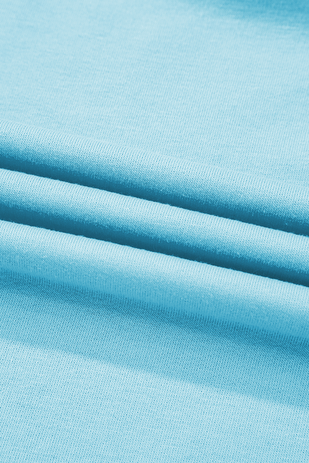 Turquoise Colorblock Edge Drop Shoulder T Shirt and Skort 2Pcs Set view 16