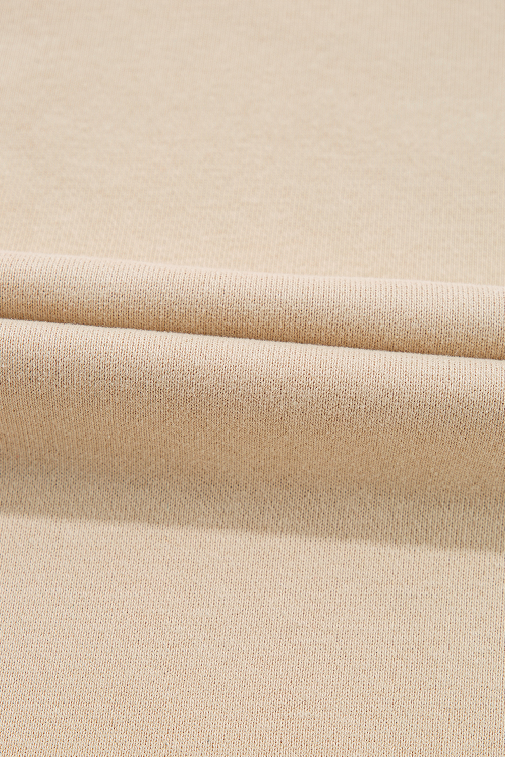 Apricot Striped Accent Pullover and Shorts Two Piece Casual Set