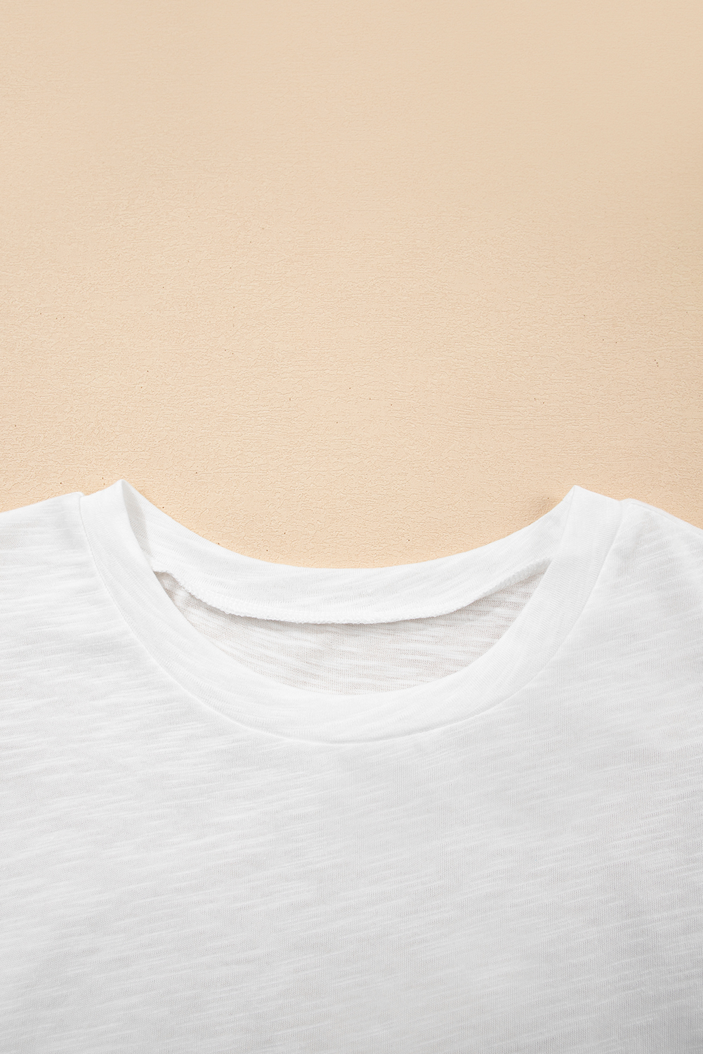 White Layered Ruffle Short Sleeve Round Neck Top